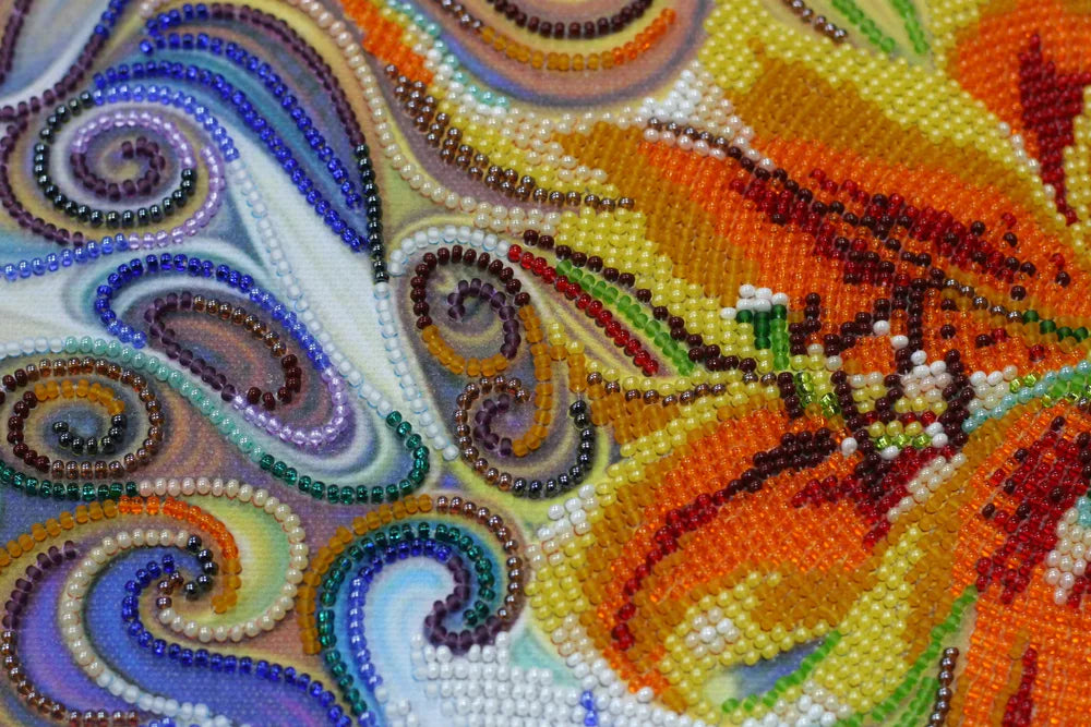 Bead Embroidery Kit Main Bead Embroidery Kit Three virtues
