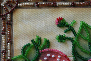 Bead Embroidery Kit Mini Bead embroidery kit Ripe strawberry