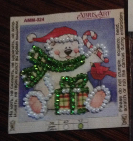 Magnets Bead Embroidery Kit Mini Magnets Bead embroidery kit Fun bear