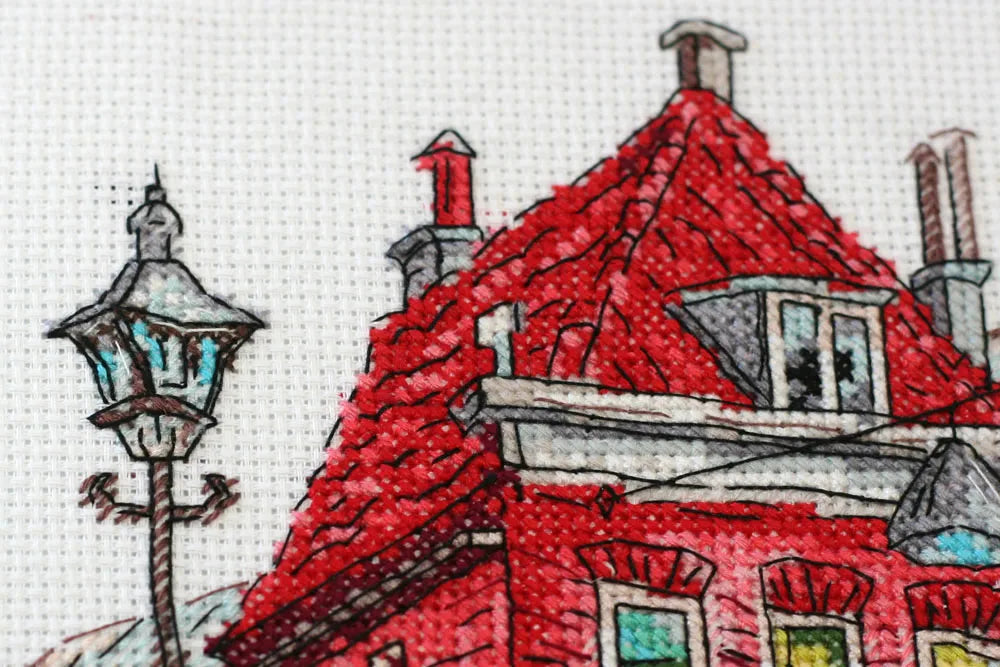 Cross Stitch Kit Cross-stitch kits Colored town-3