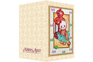Postcards Bead Embroidery Kit Postcard bead embroidery kits Teddy bear - 1