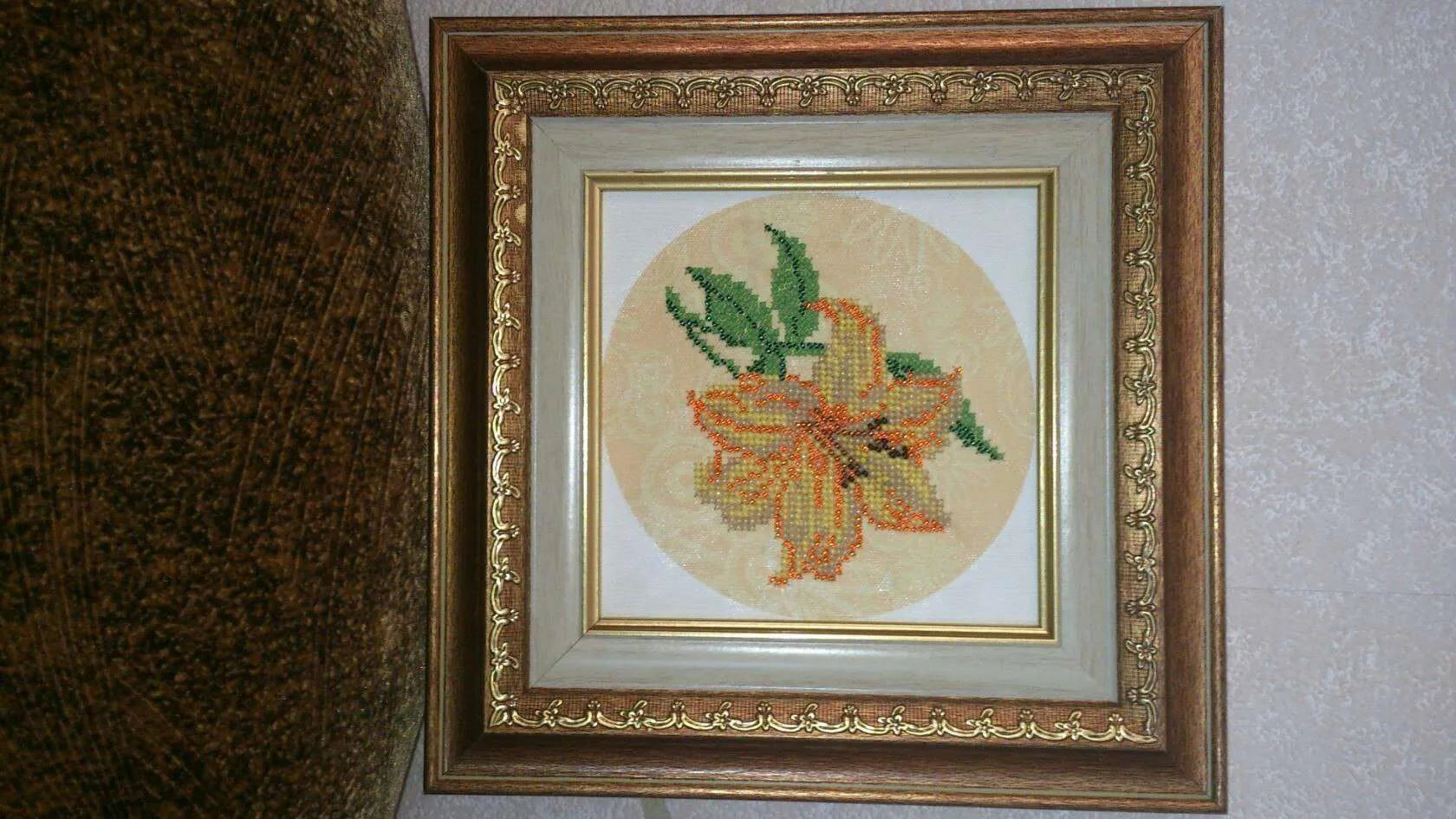 Bead Embroidery Kit Mini Bead embroidery kit Lily