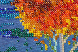 Bead Embroidery Kit Main Bead Embroidery Kit Fire in sky blue - 1