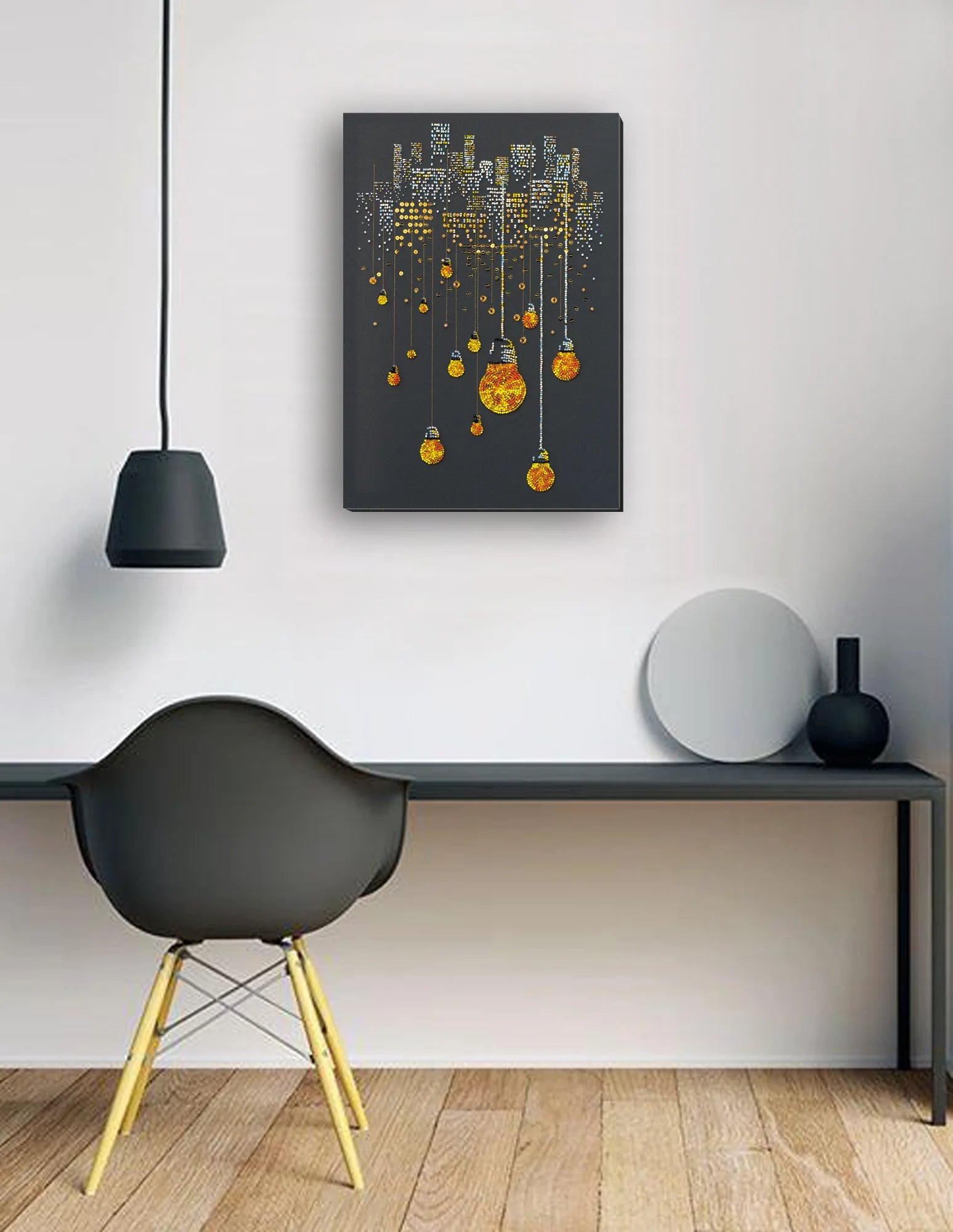 Bead Embroidery Kit Main Bead Embroidery Kit Lamp evening