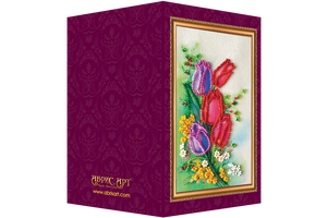 Postcards Bead Embroidery Kit Postcard Bead embroidery kit Happy 8th of March (Women's Day) – 9