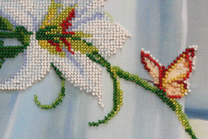 Bead Embroidery Kit Main Bead Embroidery Kit Madonna lilies
