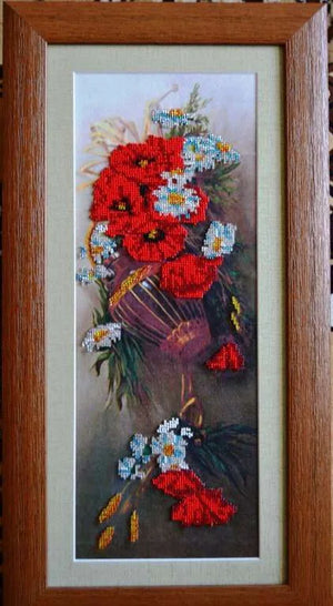 Bead Embroidery Kit Main Bead Embroidery kit Wild flowers
