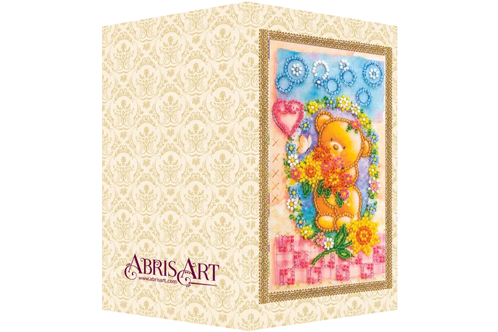 Postcards Bead Embroidery Kit Postcard Bead embroidery kit A clearing in the flowers