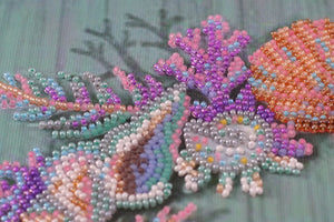 Bead Embroidery Kit Main Bead Embroidery Kit Wreath of shells
