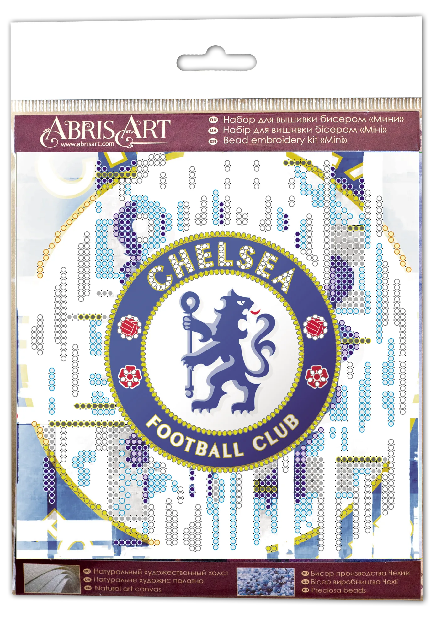 Bead Embroidery Kit Mini Bead embroidery kit FC Chelsea