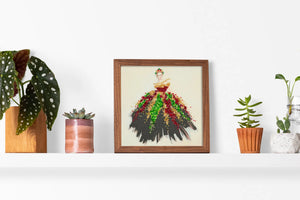 Bead Embroidery Kit Mid-sized bead embroidery kit Color dance