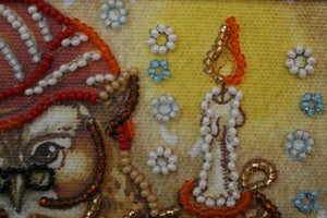 Bead Embroidery Kit Mini Bead embroidery kit Owl