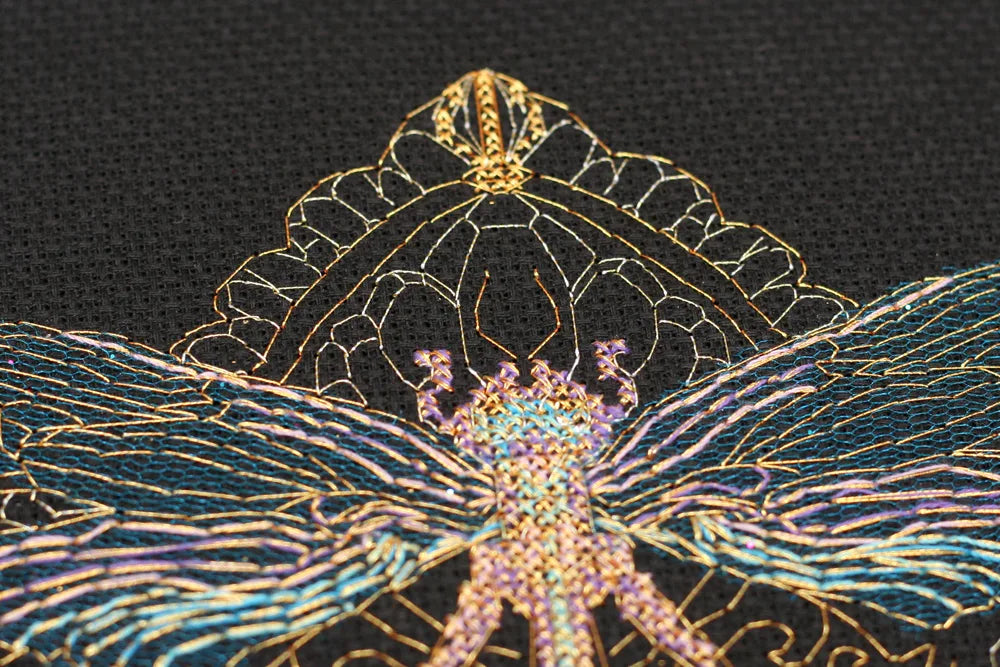 Cross Stitch Kit Cross-stitch kits Golden dragonfly
