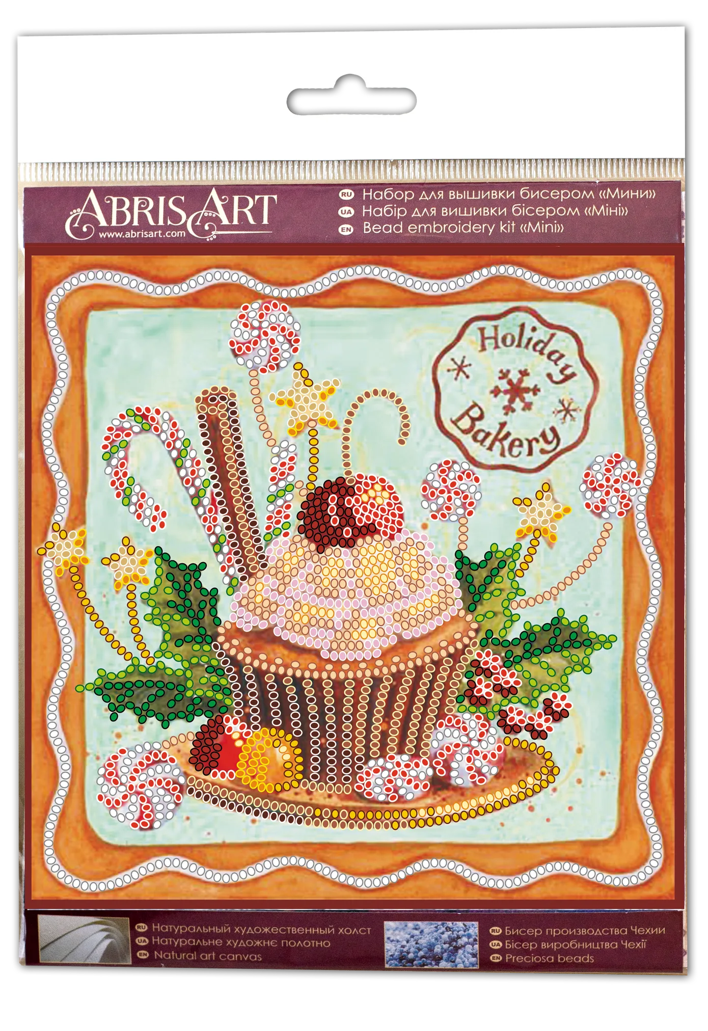 Bead Embroidery Kit Mini Bead embroidery kit Holiday sweets