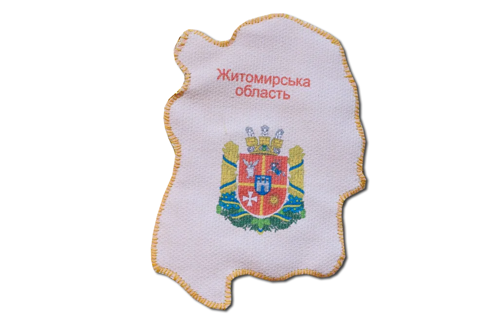 Magnets Bead Embroidery Kit Kits for embroidery with beads magnets "Map of Ukraine" Zhytomyr region
