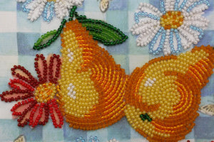 Bead Embroidery Kit Mini Bead embroidery kit The summer pears