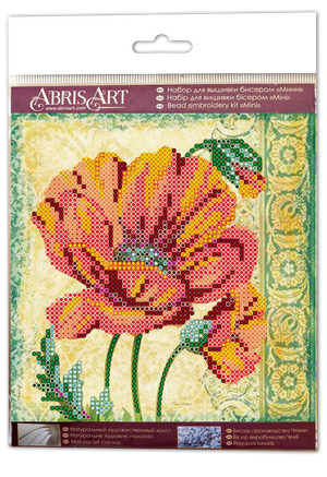 Bead Embroidery Kit Mini Bead embroidery kit Red velvet
