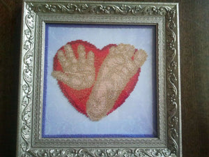 Bead Embroidery Kit Main Bead Embroidery Kit Baby imprints (boy)
