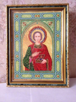 Bead Embroidery Kit Main Bead Embroidery Kit St. Panteleimon