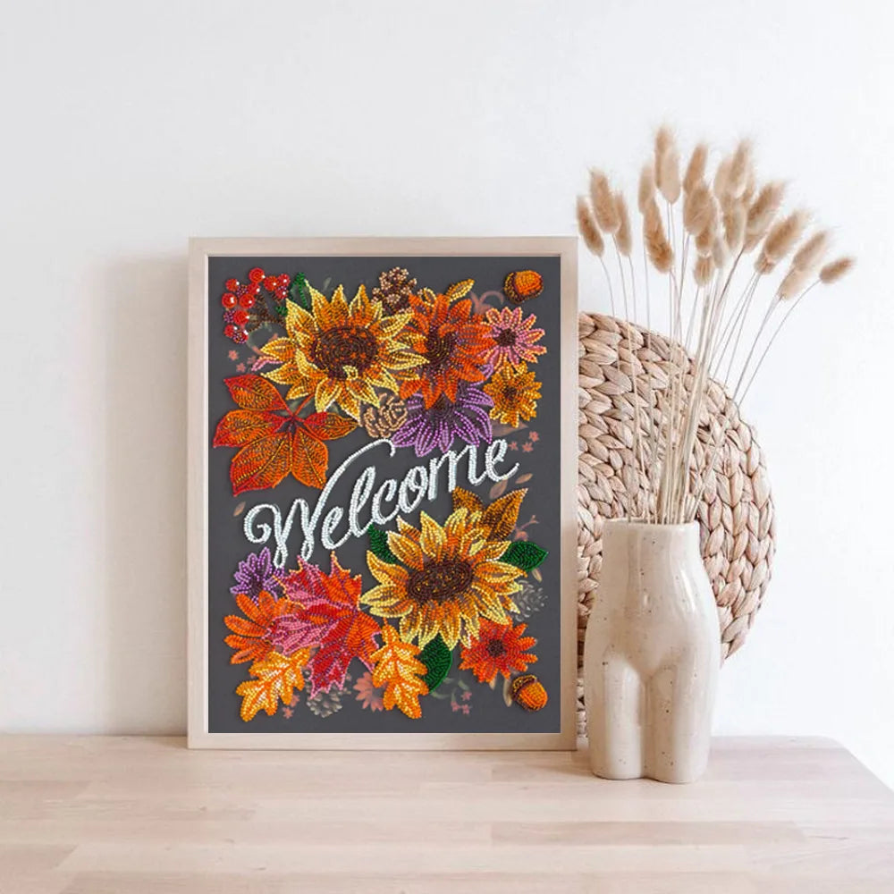 Bead Embroidery Kit Main Bead Embroidery Kit Welcoming autumn
