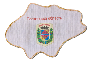 Magnets Bead Embroidery Kit Kits for embroidery with beads magnets "Map of Ukraine" Poltava region