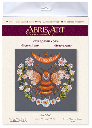 Bead Embroidery Kit Mid-sized bead embroidery kit Honey dream