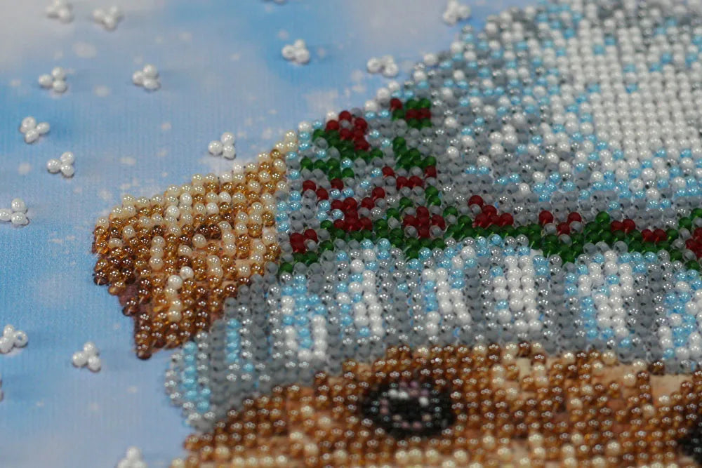 Bead Embroidery Kit Main Bead Embroidery Kit Winter fun