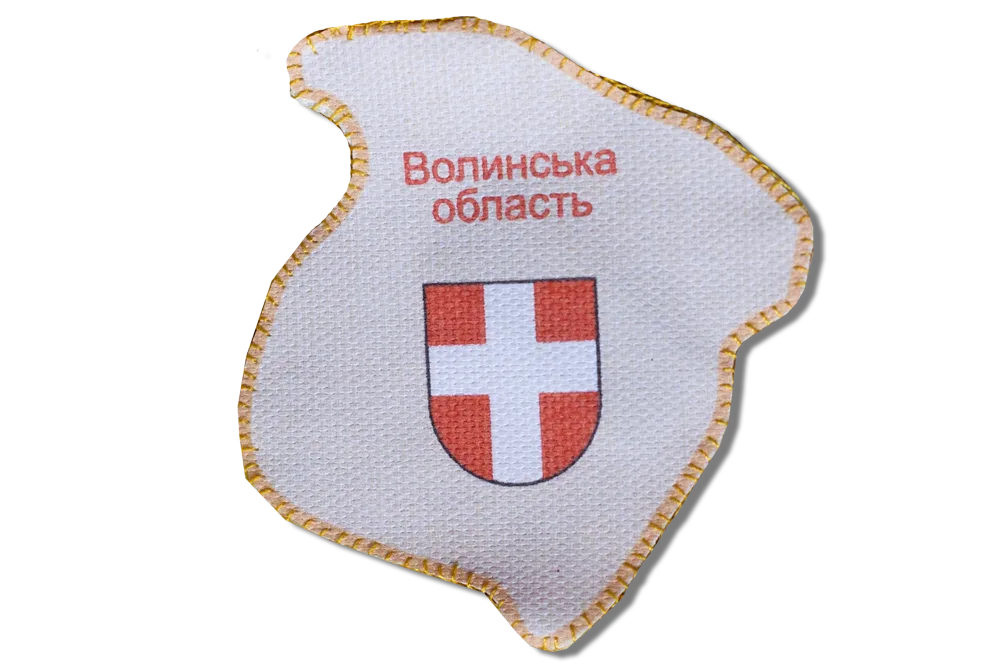 Magnets Bead Embroidery Kit Kits for embroidery with beads magnets "Map of Ukraine" Volyn region