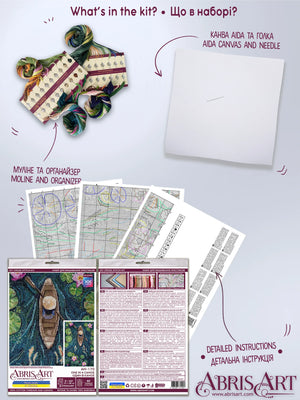 Cross Stitch Kit Cross-stitch kits One in a canoe