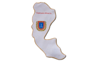 Magnets Bead Embroidery Kit Kits for embroidery with beads magnets "Map of Ukraine" Odessa region