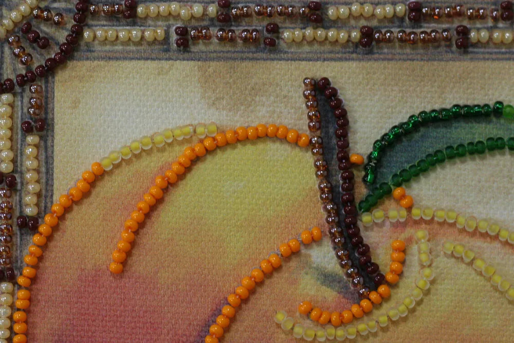 Bead Embroidery Kit Mini Bead embroidery kit Sunny peaches