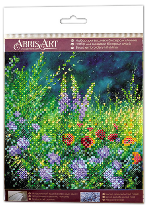 Bead Embroidery Kit Mini Bead embroidery kit Wild field