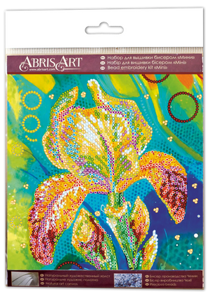 Bead Embroidery Kit Mini Bead embroidery kit Multicolored iris