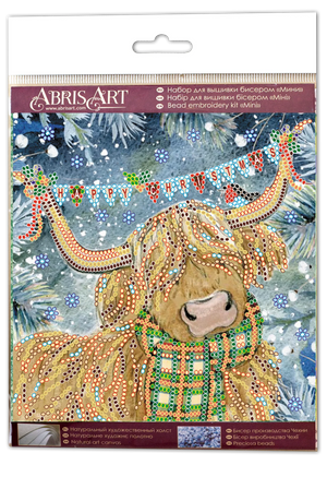 Bead Embroidery Kit Mini Bead embroidery kit Christmas goby