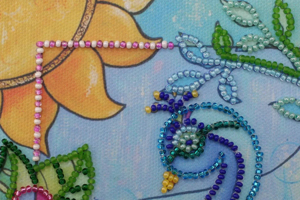 Bead Embroidery Kit Mini Bead embroidery kit Luck bird