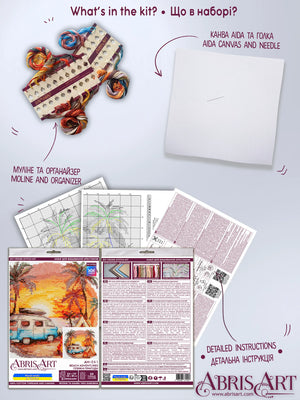Cross Stitch Kit Cross-stitch kits Beach adventures