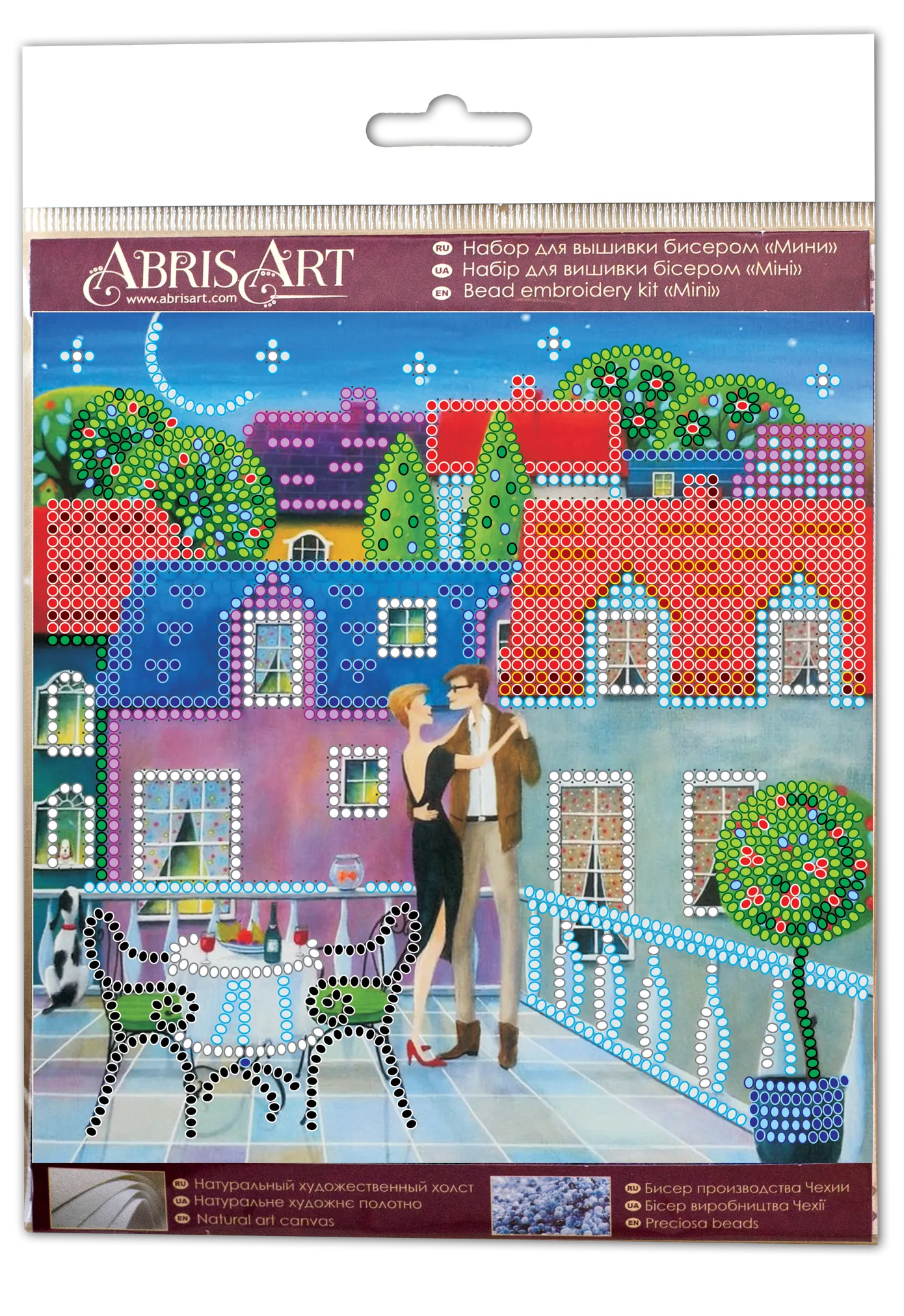 Bead Embroidery Kit Mini Bead embroidery kit Table for two
