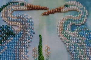 Bead Embroidery Kit Main Bead Embroidery Kit Herons