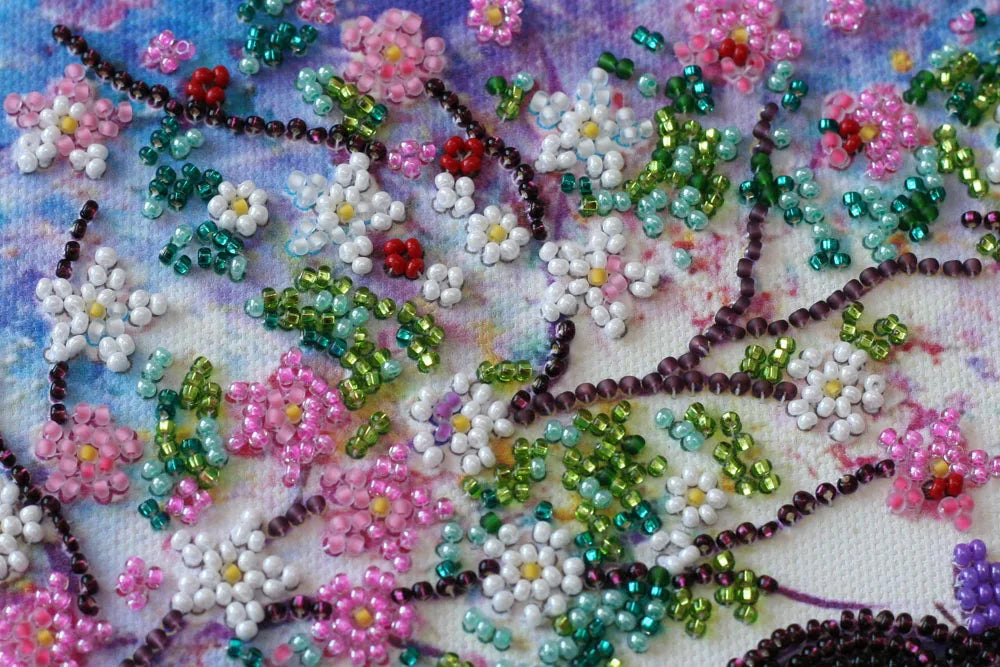 Bead Embroidery Kit Mid-sized bead embroidery kit Spring guest