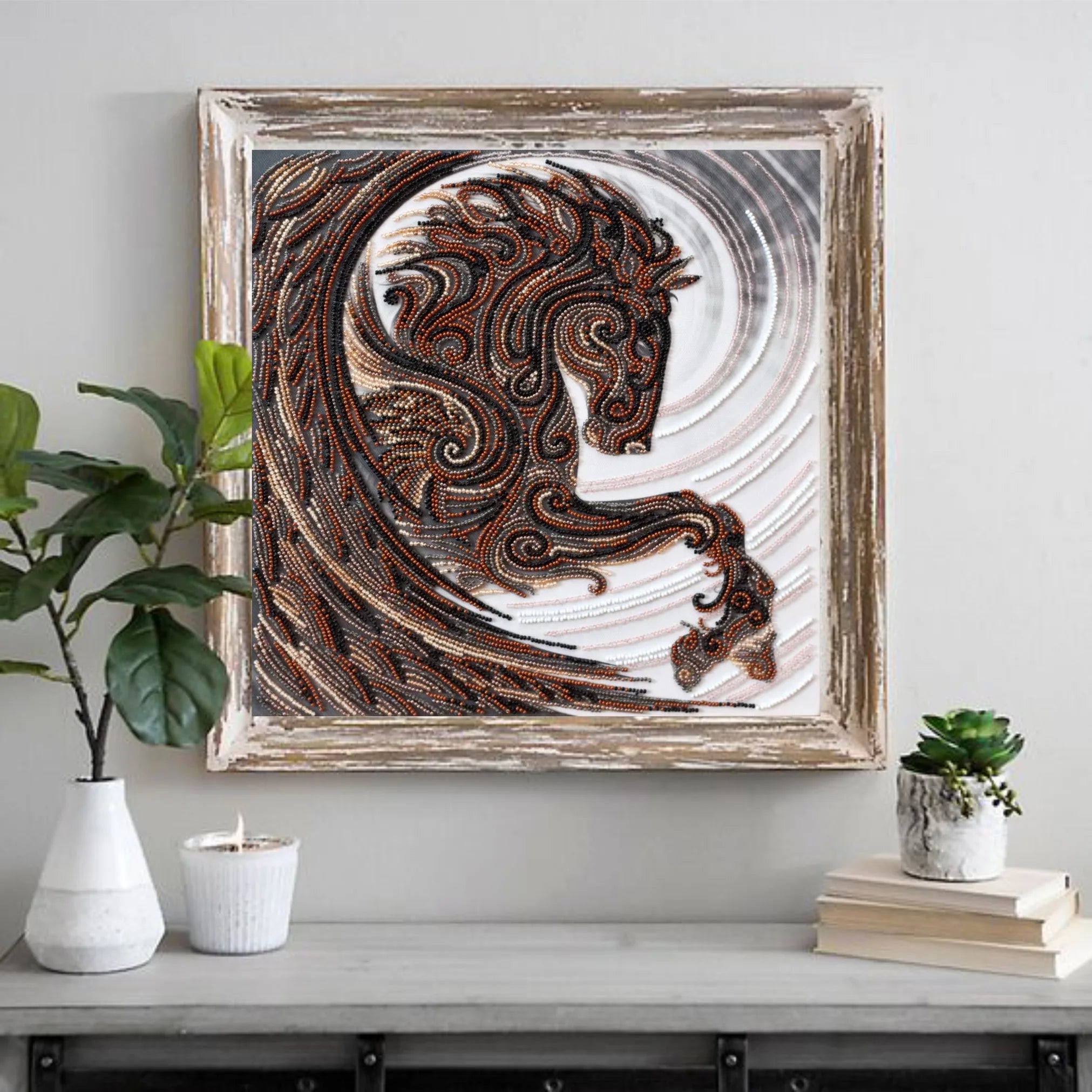 Bead Embroidery Kit Main Bead Embroidery Kit Black Pegasus