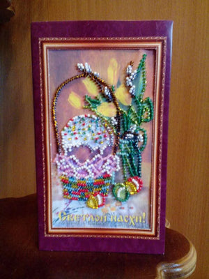 Postcards Bead Embroidery Kit Postcard Bead embroidery kit Easter – 9