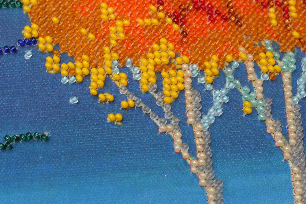 Bead Embroidery Kit Main Bead Embroidery Kit Fire in sky blue - 2