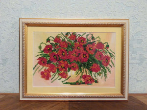 Bead Embroidery Kit Main Bead Embroidery Kit Scarlet glow