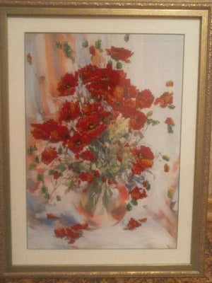 Bead Embroidery Kit Main Bead Embroidery Kit Poppies
