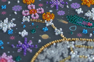 Bead Embroidery Kit Mid-sized bead embroidery kit Under the star of hapiness