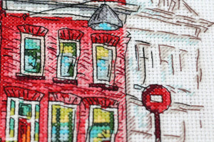 Cross Stitch Kit Cross-stitch kits Colored town-3