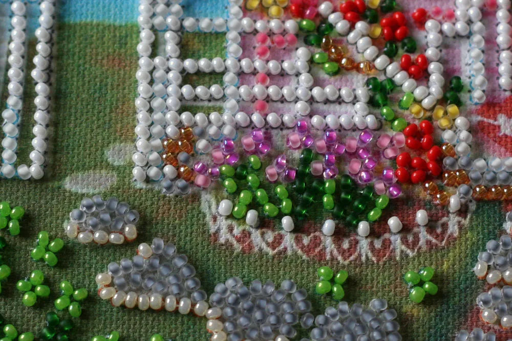 Bead Embroidery Kit Mid-sized bead embroidery kit Where love lives
