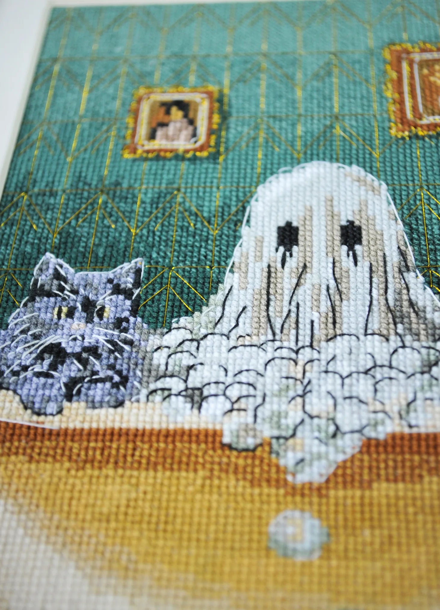 Cross Stitch Kit Cross-stitch kits Domestic ghost (Halloween Scenes)