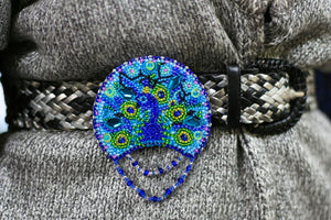 Brooch Embroidery Kit Decoration Peacock