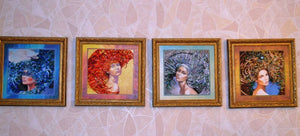 Bead Embroidery Kit Main Bead Embroidery Kit The Four Elements – Fire